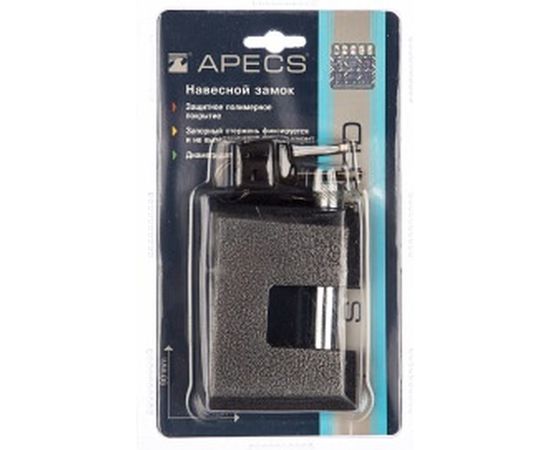 Висячий замок APECS PD-16-90-Blister 17866 – изображение 3