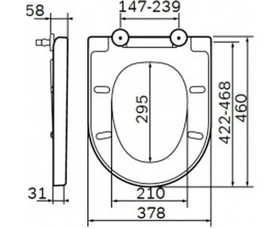 Сиденье для унитаза AM.PM Awe микролифт C117852WH – изображение 3
