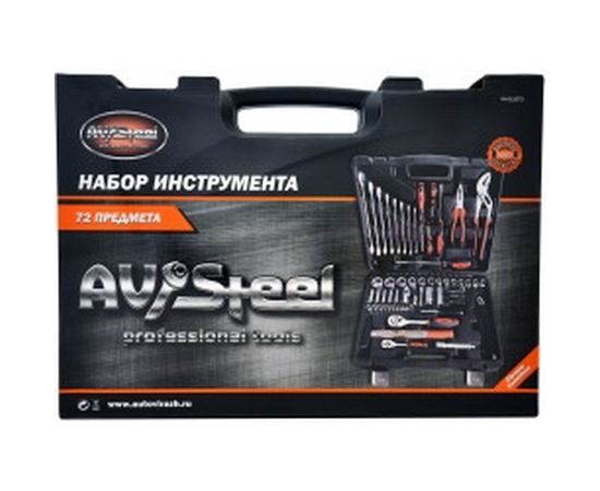 Профессиональный набор инструментов 72 предмета AV Steel AV-011072 – изображение 3