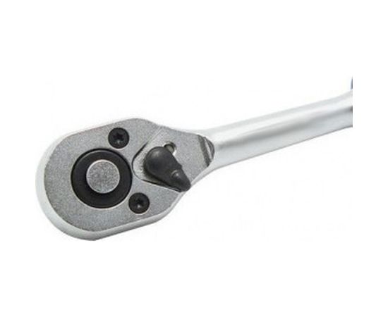 Трещотка 1/2 дюйма 72 зуба 255мм с двухкомпонентной изогнутой ручкой AV Steel  AV-528623 – изображение 3