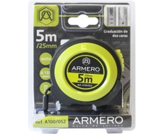 Рулетка с автоблокировкой Armero 5 м/25 мм AI00-052/A100/052 – изображение 3