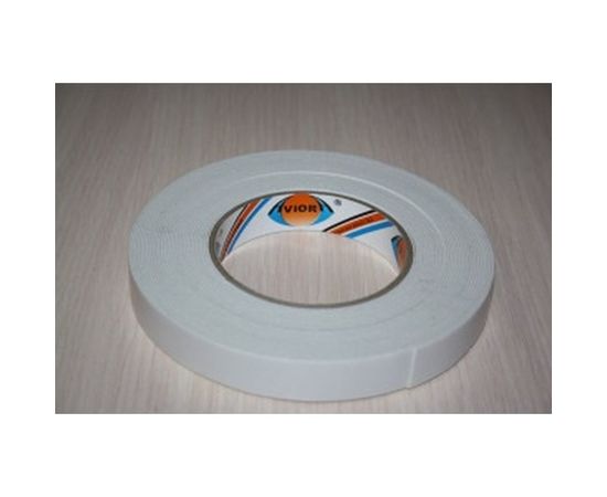 Двусторонняя клейкая лента на вспененной основе AVIORA 19мм*10м белая 302-020 – изображение 4