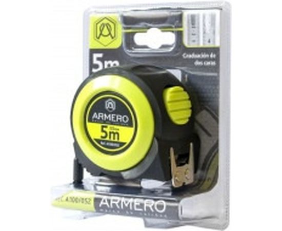 Рулетка с автоблокировкой Armero 5 м/25 мм AI00-052/A100/052 – изображение 4