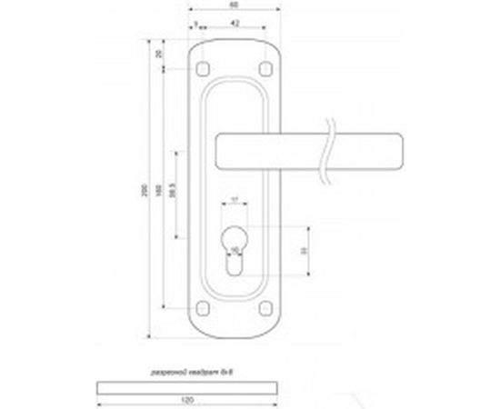 Врезной замок APECS 1425-CR 11447 – изображение 4