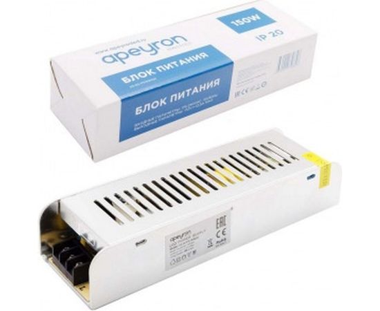 Блок питания Apeyron слим-метал 12В, 150Вт, IP20, 12,5А, 200х59х39мм 03-50 – изображение 4
