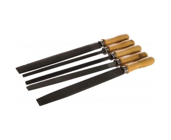 Набор напильников 200мм с деревянной ручкой Biber МАСТЕР 85306 тов-141920 – изображение 2