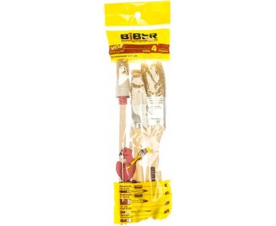 Набор кистей (натуральная щетина) 4шт Biber 31402 тов-115035 – изображение 2