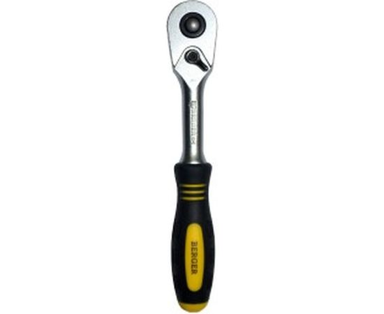 Набор торцевых 6-гранных головок SuperLock с трещоткой 1/2, 15шт Berger BG BG2035 – изображение 2