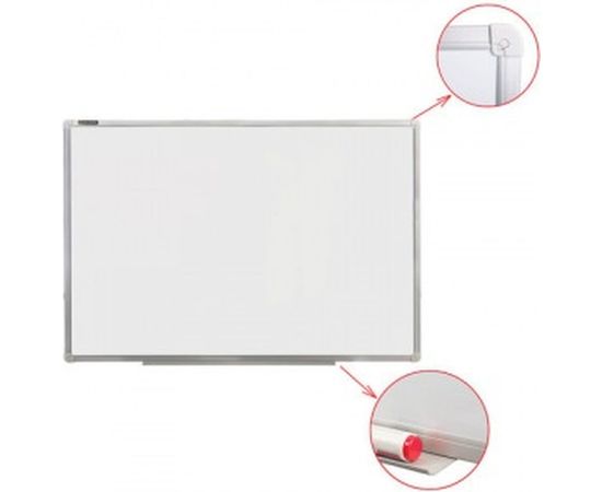 Магнитно-маркерная доска стандарт, 60х90 см, алюминиевая рамка, BRAUBERG 235521 – изображение 2