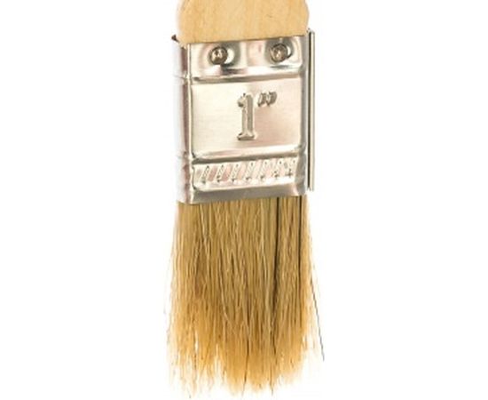 Кисть Эконом (флейцевая, натуральная щетина, деревянная рукоятка) 25мм Biber 31111 тов-001963 – изображение 2