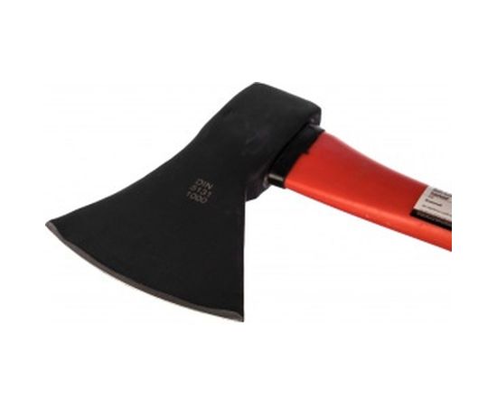 Кованый топор с фибергласовой обрезиненной ручкой, 1 кг Biber Профи 85123 тов-085217 – изображение 2