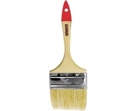 Кисть Эконом (флейцевая, натуральная щетина, деревянная рукоятка) 75мм Biber 31115 тов-001971 – изображение 2