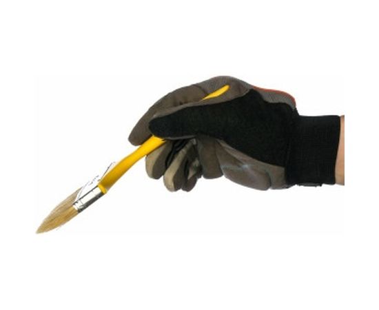 Кисть Эконом (флейцевая, натуральная щетина, пластиковая рукоятка) 100мм Biber 31256 тов-169162 – изображение 2