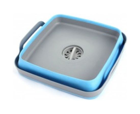 Пластиковая складная корзина-раковина с ручками BRADEX 9л, синяя TD 0539 – изображение 2