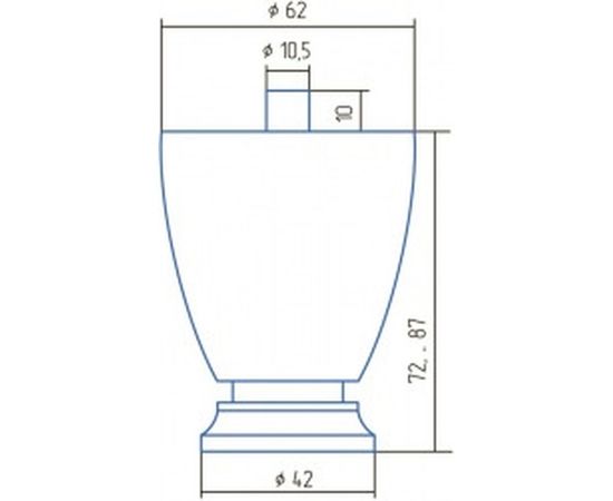 Регулируемая опора Brante ОР 60 К матовый хром 107009 – изображение 2
