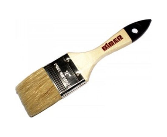 Кисть Стандарт (флейцевая, натуральная щетина, деревянная рукоятка) 75мм Biber 31126 тов-002007 – изображение 2