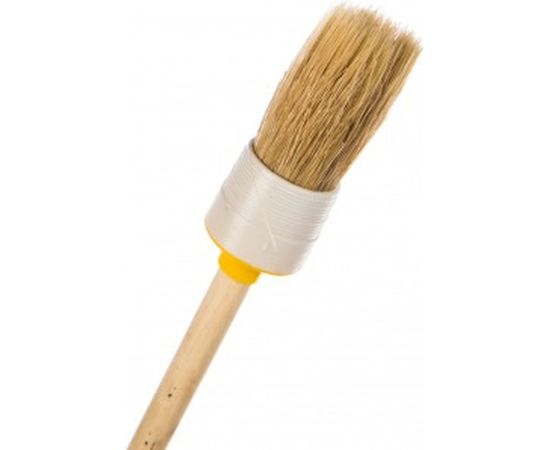Кисть Стандарт (круглая, натуральная щетина, деревянная рукоятка) 30мм Biber 31182 тов-001911 – изображение 2