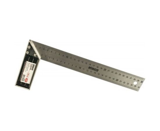 Столярный угольник из нержавеющей стали с гравировкой, 300 мм Biber ПРОФИ 40630 тов-093466 – изображение 2