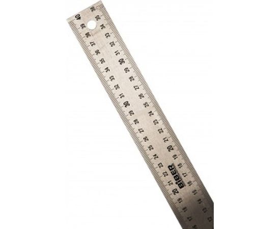 Столярный угольник из нержавеющей стали с гравировкой, 400 мм Biber ПРОФИ 40640 тов-093468 – изображение 3