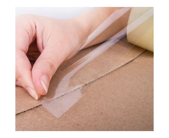 Клейкая лента BRAUBERG 48 мм х 66 м, упаковочная, прозрачная, 45 мкм, 221108 – изображение 3