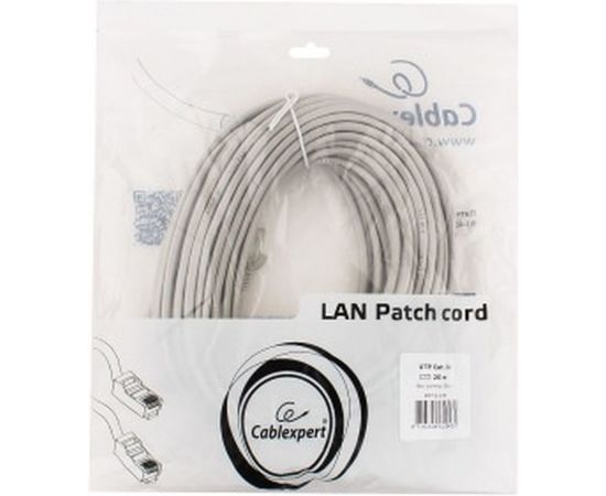 Патч-корд Cablexpert UTP PP12-20M кат.5e, 20м, литой, многожильный серый PP12-20M – изображение 3
