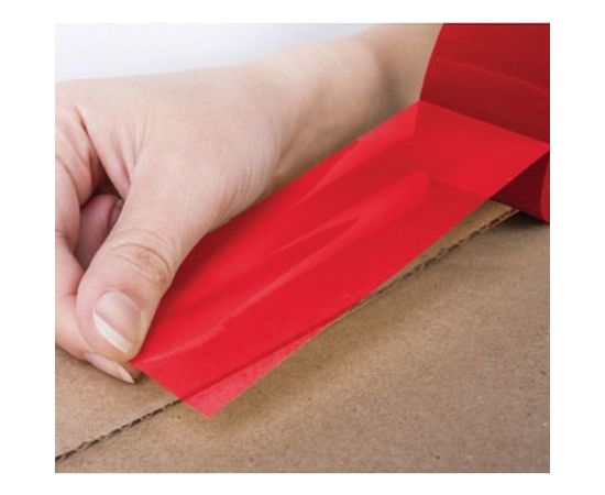 Клейкая лента BRAUBERG 48 мм х 66 м, упаковочная, КРАСНАЯ, 45 мкм, 440074 – изображение 3