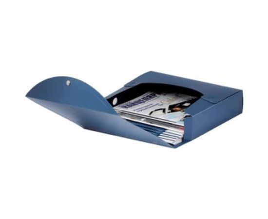 Архивный короб Energy, пластик, 7 см , разборный, синий BRAUBERG 231539 – изображение 4