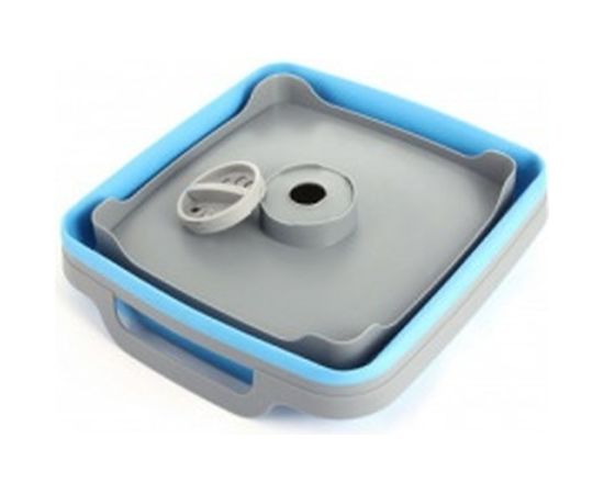 Пластиковая складная корзина-раковина с ручками BRADEX 9л, синяя TD 0539 – изображение 4