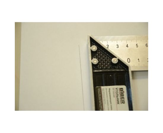 Столярный угольник из нержавеющей стали с гравировкой, 250 мм Biber ПРОФИ 40625 тов-093465 – изображение 5