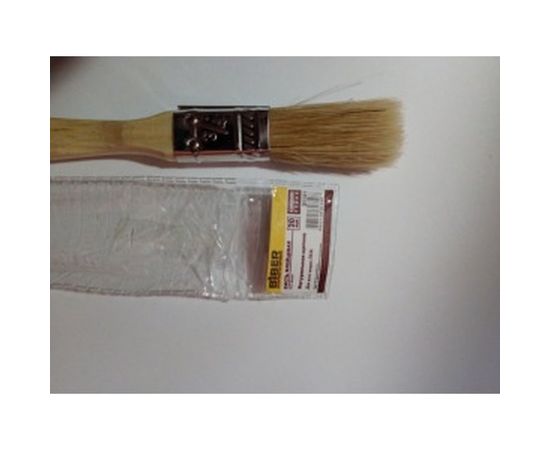 Кисть Суприм (флейцевая, натуральная щетина, деревянная рукоятка) 20мм Biber 31131 тов-002023 – изображение 5