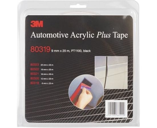 Пеноакриловая двусторонняя клейкая лента 3М 80319 PT1100 A+, 9 мм х 20 м 7100057967 – изображение 5