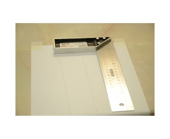 Столярный угольник из нержавеющей стали с гравировкой, 250 мм Biber ПРОФИ 40625 тов-093465 – изображение 6