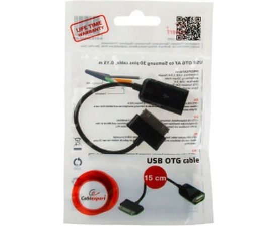 Кабель Cablexpert USB 2.0 OTG USB AF/BM - 30pin, для планшетов Samsung, 0.15м, пакет A-OTG-AF0P-001 – изображение 2