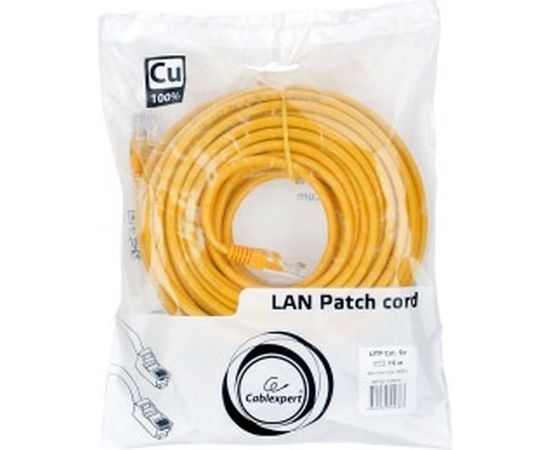 Медный патч-корд Cablexpert UTP PP10-15M/Y кат.5e, 15м, литой, многожильный жёлтый PP10-15M/Y – изображение 2