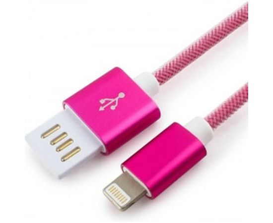Кабель Cablexpert USB 2.0 AM/Lightning 8P, 1м, мультиразъем USB A, розовый металлик CCB-ApUSBr1m – изображение 2