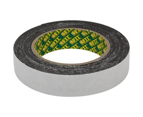 Двухсторонняя монтажная лента FIT IT на вспененной основе 25 мм х 5 м черная 11793 – изображение 2