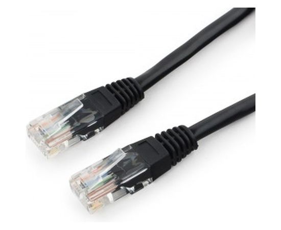Патч-корд Cablexpert UTP PP12-3M/BK 5e, 3м, литой, многожильный чёрный PP12-3M/BK – изображение 2