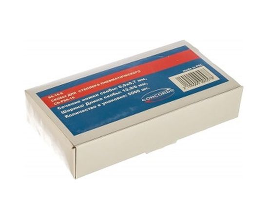 Скобы (5000 шт; 12.9x6 мм) для пневмостеплера CONCORDE 6629380 – изображение 2