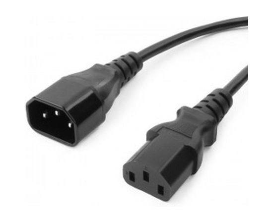 Кабель питания Cablexpert системный блок-монитор, C13-C14, 1.8м, 6А, черный, с заземлением PC-189 – изображение 2