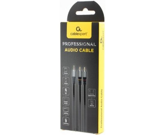 Кабель Cablexpert аудио, 3.5 джек/2хRCA, 2м, блистер, черный CCAB-02-35M2RM-2MB – изображение 2