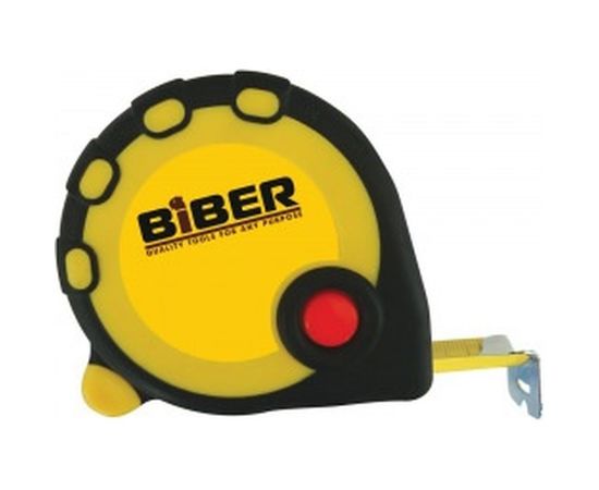 Рулетка (обрезиненный корпус, 5 м х 19 мм) Biber STANDART 40092 тов-173011 – изображение 2