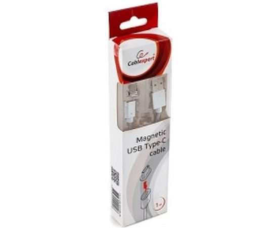 Кабель Cablexpert, магнитный USB 2.0 AM/TypeC, 1 м, алюминиевые разъемы, коробка, CC-USB2-AMUCMM-1M – изображение 2
