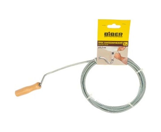 Сантехнический трос 3 мх5.5 мм Biber 90252 тов-112899 – изображение 2