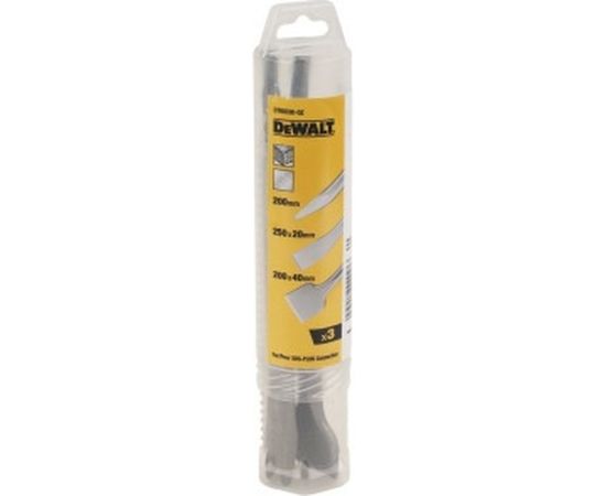 Набор зубил SDS+ 3 шт 1 пика, 2 пл. DEWALT DT60330 – изображение 2