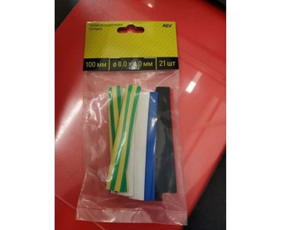 Набор термоизоляции для проводов duwi Ф трубки до/после усадки 8/4 мм, 21 шт. 28663 9 – изображение 3