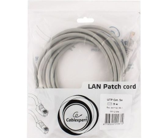 Патч-корд Cablexpert UTP PP12-3M кат.5e, 3м, литой, многожильный серый PP12-3M – изображение 3