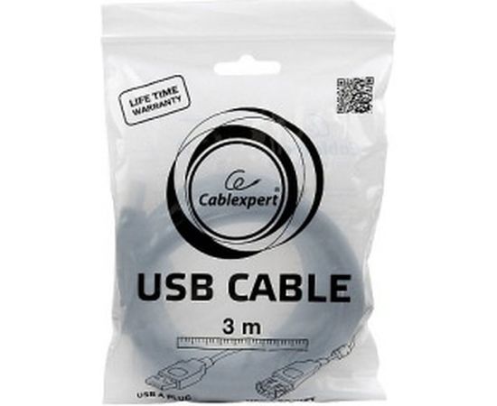 Кабель Cablexpert, удлинитель, USB2.0 Pro, AM/AF, 3 м, экранированный, черный, CCF-USB2-AMAF-10 – изображение 3