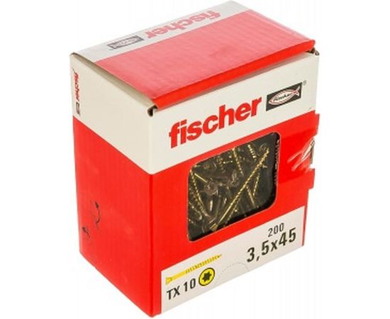 Шуруп Fischer FTF-ST 3.5X45 YZP 200 200 штук 660103 – изображение 3