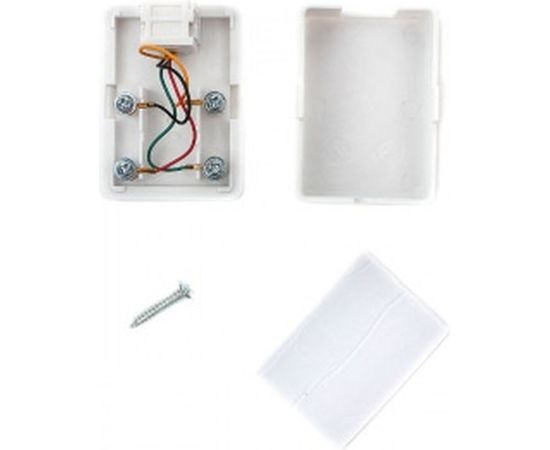 Внешняя телефонная розетка Cablexpert RJ-11, 6P4C, 1 порт, белая TA-101 – изображение 3