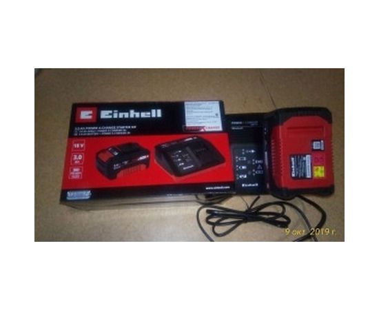 Комплект POWER X-CHANGE аккумулятор (18 В; 3.0 А*ч; Li-Ion) + зарядное устройство Einhell 4512041 – изображение 4